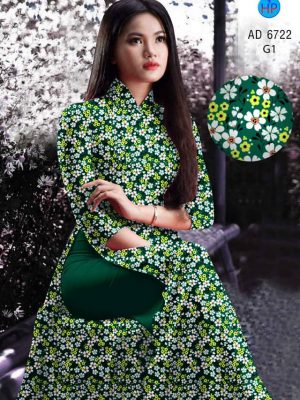 Vải áo dài hoa nhí mới ra AD 6722 33 vai ao dai hoa nhi cuc dep 1911154