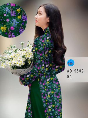 Vải áo dài hoa nhí kiểu mới AD 9502 21 vai ao dai hoa nhi da dang 1637129