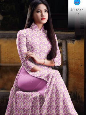 Vải áo dài hoa nhí thiết kế 2020 AD 6857 33 vai ao dai hoa nhi da dang 192252