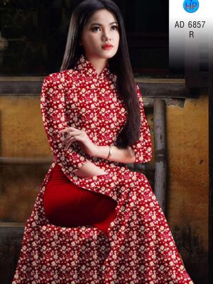Vải áo dài hoa nhí thiết kế 2020 AD 6857 37 vai ao dai hoa nhi dam tham 09141