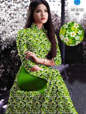 Vải áo dài hoa nhí mới ra AD 6722 37 vai ao dai hoa nhi mau moi 2011203