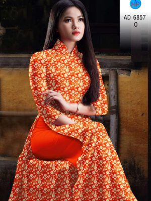 Vải áo dài hoa nhí thiết kế 2020 AD 6857 35 vai ao dai hoa nhi nam nay 791296