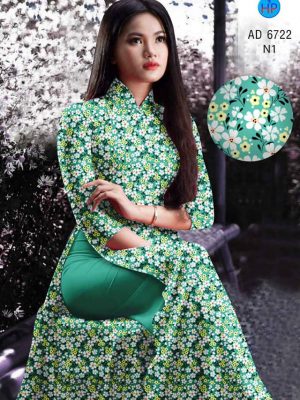 Vải áo dài hoa nhí mới ra AD 6722 26 vai ao dai hoa nhi rat dep 1511254