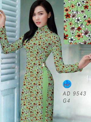 Vải áo dài hoa nhí kiểu mới AD 9543 24 vai ao dai hoa nhi rat dep 755250