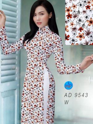 Vải áo dài hoa nhí kiểu mới AD 9543 33 vai ao dai hoa nhi thuot tha 155106