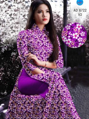 Vải áo dài hoa nhí mới ra AD 6722 31 vai ao dai hoa nhi thuot tha 1911241