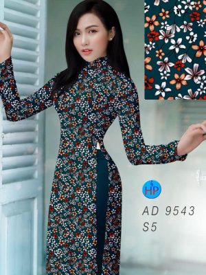 Vải áo dài hoa nhí kiểu mới AD 9543 26 vai ao dai hoa nhi ua chuong 955165