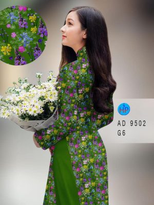 Vải áo dài hoa nhí kiểu mới AD 9502 36 vai ao dai hoa nhi ua thich 163792
