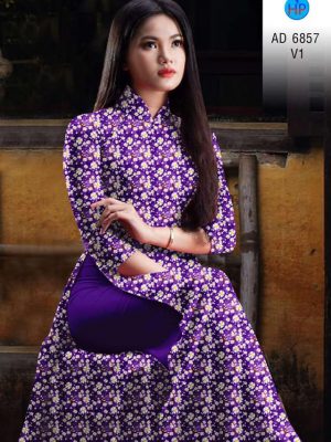 Vải áo dài hoa nhí thiết kế 2020 AD 6857 26 vai ao dai hoa nhi ua thich 392163