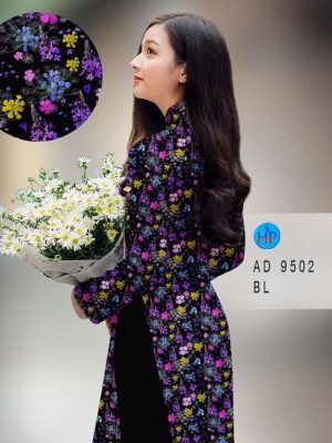 Vải áo dài hoa nhí kiểu mới AD 9502 29 vai ao dai hoa nhi ua thich 537255