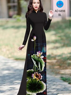 Vải áo dài hoa sen mới ra AD 6898 30 vai ao dai hoa sen chat luong 802243