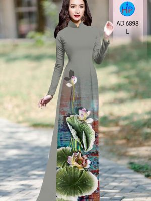 Vải áo dài hoa sen mới ra AD 6898 40 vai ao dai hoa sen duoc tim nhieu 1902271