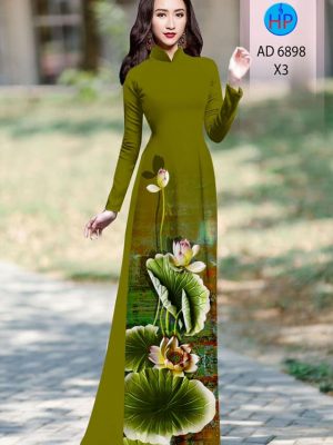 Vải áo dài hoa sen mới ra AD 6898 33 vai ao dai hoa sen ua thich 1202183