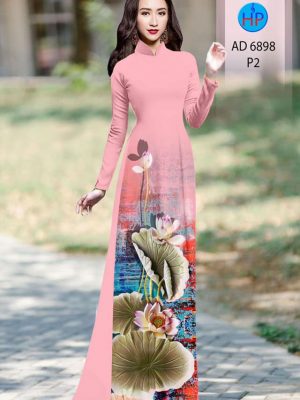 Vải áo dài hoa sen mới ra AD 6898 32 vai ao dai hoa sen ua thich 302148