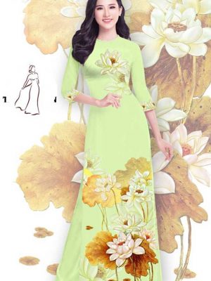 vai ao dai hoa sen 12