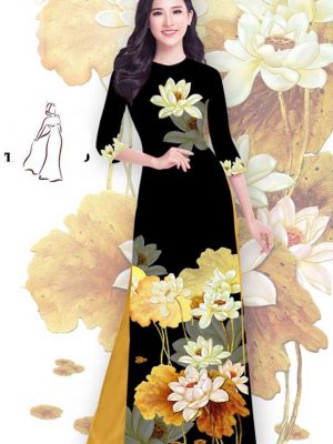 vai ao dai hoa sen 15