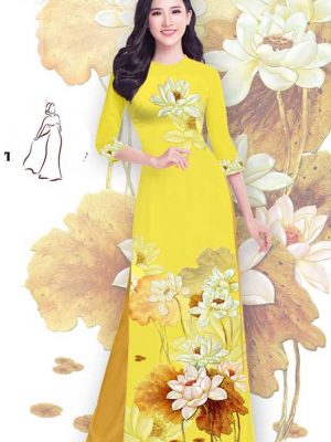 vai ao dai hoa sen 19