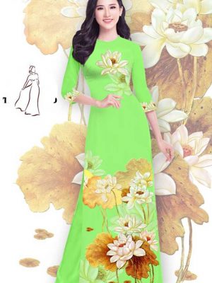 vai ao dai hoa sen 20