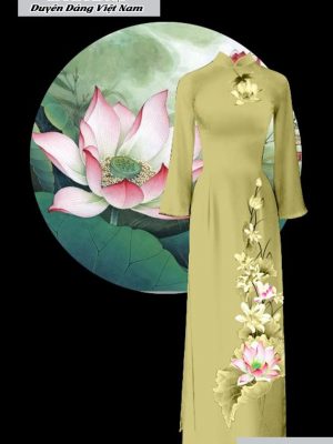 vai ao dai hoa sen dam tham 90246