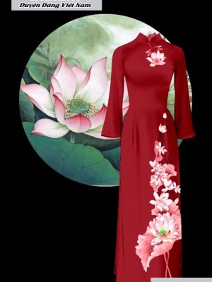 vai ao dai hoa sen dang hot 402244