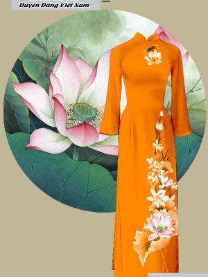vai ao dai hoa sen dep 402206