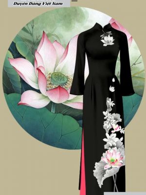 vai ao dai hoa sen nam nay 602177