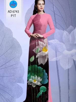 vai ao dai hoa sen nam nay 626234