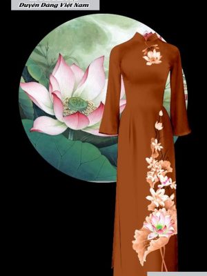vai ao dai hoa sen thuot tha 70245