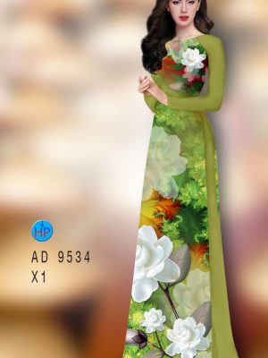 vai ao dai hoa sen trang dang hot 775260