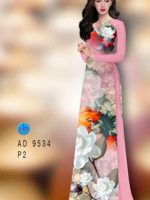 vai ao dai hoa sen trang dep 207525