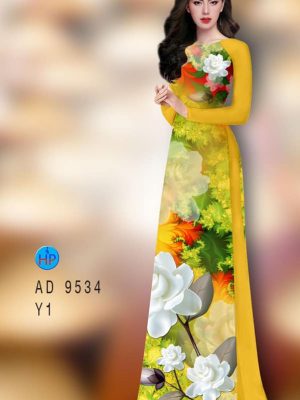 vai ao dai hoa sen trang vua ra 075177