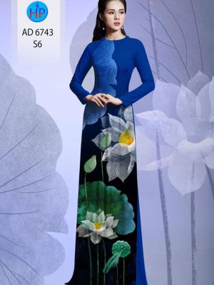 Vải áo dài hoa sen thiết kế 2020 AD 6743 26 vai ao dai hoa sen ua thich 549189