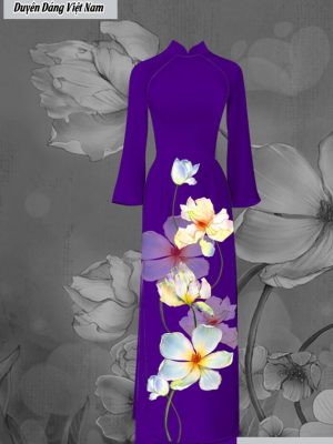Vải áo dài hoa sứ thiết kế 2020 AD C2904 48 vai ao dai hoa su cuc dep 1962118
