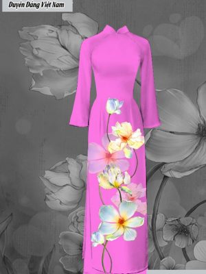 Vải áo dài hoa sứ thiết kế 2020 AD C2904 40 vai ao dai hoa su cuc hot 262250