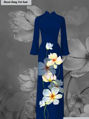Vải áo dài hoa sứ thiết kế 2020 AD C2904 35 vai ao dai hoa su da dang 1462121