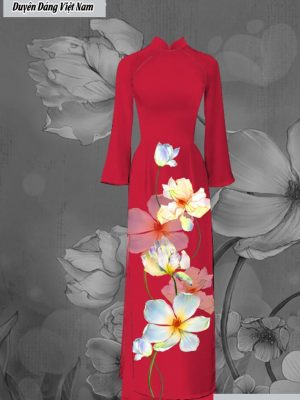 Vải áo dài hoa sứ thiết kế 2020 AD C2904 49 vai ao dai hoa su duoc chon nhieu 562296
