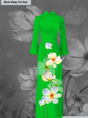 Vải áo dài hoa sứ thiết kế 2020 AD C2904 34 vai ao dai hoa su duoc tim nhieu 1062102