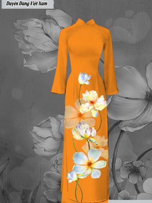 Vải áo dài hoa sứ thiết kế 2020 AD C2904 46 vai ao dai hoa su long lanh 156215