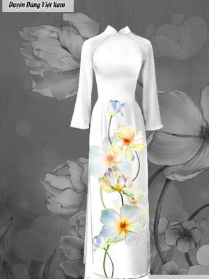 Vải áo dài hoa sứ thiết kế 2020 AD C2904 52 vai ao dai hoa su nam nay 76278