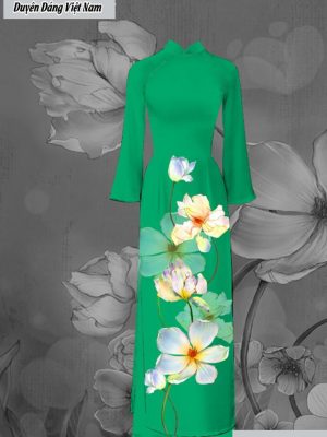 Vải áo dài hoa sứ thiết kế 2020 AD C2904 50 vai ao dai hoa su rat dep 176260