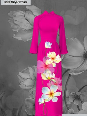 Vải áo dài hoa sứ thiết kế 2020 AD C2904 29 vai ao dai hoa su ua thich 762276