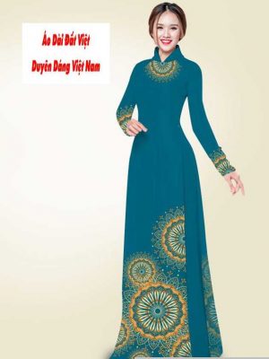 Vải áo dài hoa văn thiết kế 2020 AD T7558 26 vai ao dai hoa van 10
