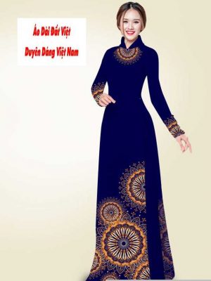 Vải áo dài hoa văn thiết kế 2020 AD T7558 22 vai ao dai hoa van 14