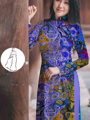 Vải áo dài hoa văn thiết kế 2020 AD T7555 14 vai ao dai hoa van 2