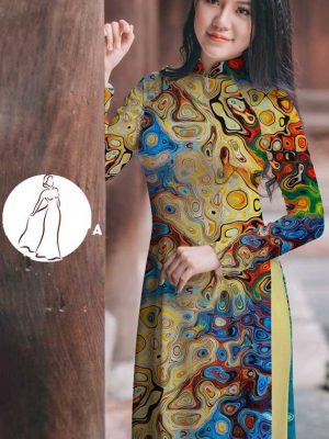 Vải áo dài hoa văn thiết kế 2020 AD T7555 13 vai ao dai hoa van 3