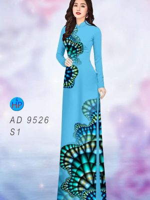 Vải áo dài hoa văn kiểu mới AD 9526 26 vai ao dai hoa van 3d cuc hot 1009156