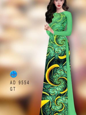 Vải áo dài hoa văn 3D mới ra AD 9554 29 vai ao dai hoa van 3d dam tham 51825