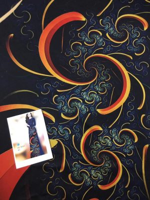 Vải áo dài hoa văn 3D mới ra AD 9554 40 vai ao dai hoa van 3d in thuc te chat luong 1424249