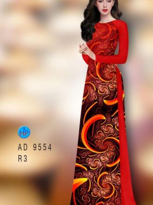 Vải áo dài hoa văn 3D mới ra AD 9554 35 vai ao dai hoa van 3d mau moi 1118146