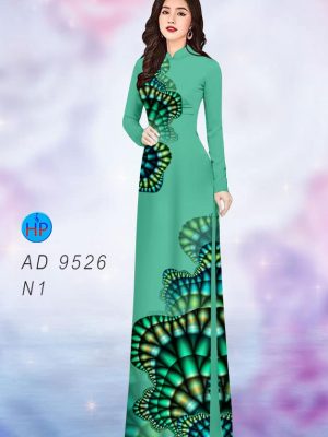 Vải áo dài hoa văn kiểu mới AD 9526 37 vai ao dai hoa van 3d phong cach 609152